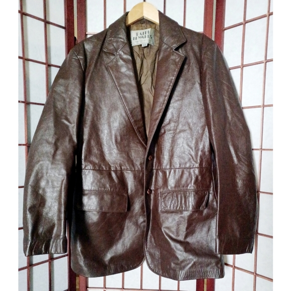 Ralph Edwards Men's Vintage Brown Leather Sports Jacket - Picture 12 of 16
